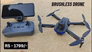 Best E99S BRUSHLESS DRONE Dual Camera Foldable Drone With WiFi App Control amp Brushless Motor [upl. by Atsirhc]