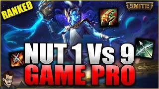 NUT 1 VS 9 GAME PRO ► LA NOUVELLE DEESSE EST BROKEN NOUT SUR SMITE SAISON 11 [upl. by Ahgem]