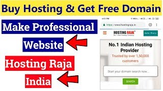 How To Buy Hosting amp Domain  HostingRaja  Make A Professional Website  Best Hosting Provider [upl. by Nylecyoj]