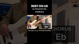 CHORUS  REST ON US  Maverick City Music restonus maverickcitymusic basstutorial guitarchords [upl. by Cruce]