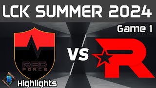 NS vs KT Highlights Game 1 LCK Summer 2024 NS RedForce vs KT Rolster by Onivia [upl. by Ennayar]