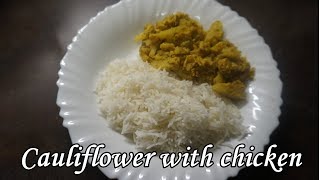 Recipe Cauliflower with chicken in curry Priyaswereld [upl. by Odo]