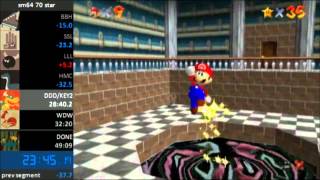 Super Mario 64 VC 70 Star Speedrun 4845 by Siglemic [upl. by Adelheid]