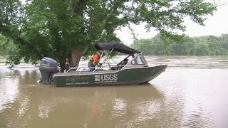 USGS hydrologists study Wabash River in Tippecanoe County [upl. by Dranyer468]