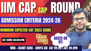 IIM CAP 2024  Selection Criteria of 10 IIMs Cutoffs Safe CAT Score   Based on RTI  AMIYA SIR [upl. by Ginsburg]