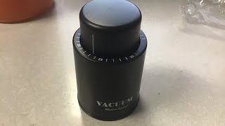 Wine Bottle Vacuum Seal Stoppers Review [upl. by Barry813]