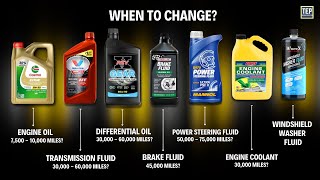 When amp How to Change Every Fluid in your Car  Explained [upl. by Tiernan]