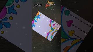 Happy New year card 2025  New year greeting card handmade newyearcard2025 ytshortsindia shorts [upl. by Latrina]