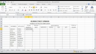 Planilla de Pago en Excelwmv [upl. by Nylirehc407]