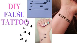 DIY Come fare tatuaggi finti a casa e che sembrano reali DIY tattoo [upl. by Torrell]