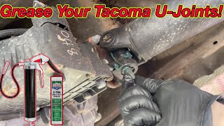 How to Grease Your Tacoma Drive Shaft Save Your UJoints [upl. by Tnattirb932]