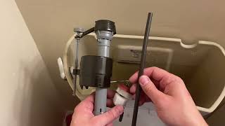 How to fix a toilet fill valve replacement [upl. by Ainecey]