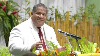 Rev Siaosi Salesulu Samoa CHOGM 2024 · WELCOME RECEPTION AND STATE BANQUET APIA PARK [upl. by Nah71]