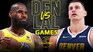 Los Angeles Lakers vs Denver Nuggets Game 5 Full Highlights  2024 WCR1  FreeDawkins [upl. by Horsey722]