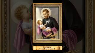 Happy Saint Cajetans feast day 🙏🙏🙏❤️❤️❤️🌹🌹✝️🛐jesuschrist saintoftheday saintcajetan stcajetan [upl. by Yarvis]