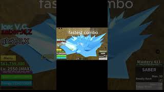 Saber combo roblox bloxfruits combo saber [upl. by Camella184]