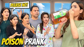 Poison Prank with My Family🤮Hira ne Gusse mein THAPAR maar dia😱Sistrology [upl. by Reifnnej]