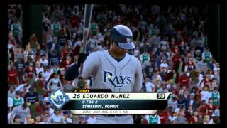 MLB 12 The Show Fantasy Draft TB Franchise gms 710 vs BOS [upl. by Scever]