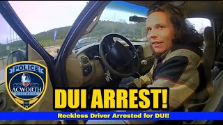 DISTURBING DUI Arrest Caught on Camera by Acworth Police Department  Different officer [upl. by Aleunamme928]