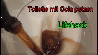 Toilette mit Cola und Backpulver reinigen  Verschmutze WC Klo sauber machen mit Hausmittel Trick [upl. by Irra]