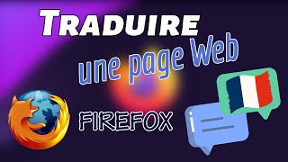 Traduire une page Web avec Firefox [upl. by Ylera]