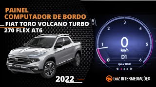 Painel  Computador de bordo  FIAT TORO VOLCANO TURBO 270 FLEX AT6 2022 [upl. by Sihtam]