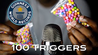 ASMR 100 TRIGGERS IN 200  WORLD RECORD Fast Aggressive [upl. by Collette]