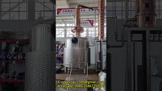 3000L copper still with 2 copper reflux columns versatile still for making gin vodka whisky brandy [upl. by Eivol]