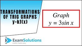 Transformations of Trig Graphs ykfx type ExamSolutions [upl. by Theodora835]