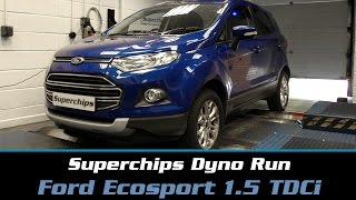 Superchips Dyno Run Ford Ecosport 15 TDCi [upl. by Lallage]