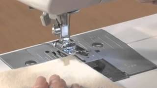 Brother Domestic Sewing Machine Overlock Foot Tutorial [upl. by Jessen78]