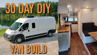 We Built Our Custom Van Conversion In 30 Days  DIY RAM Promaster Camper Van Tour [upl. by Nadeen]