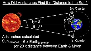 Astronomy  Ch 3 Motion of the Moon 12 of 12 Aristarchus Distance to the Sun [upl. by Elia916]