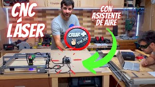 💥 CORTE Y GRABADO con la CNC láser Creality CR Falcon Laser 10W [upl. by Ainecey]