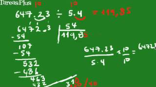 división de números decimales forma corta [upl. by Aubreir245]