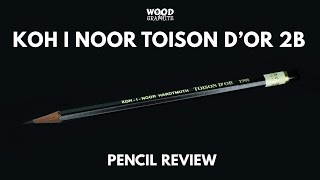 Koh I Noor Toison DOr 1900 2B Pencil Review  ✎WampG✎ [upl. by Candra]