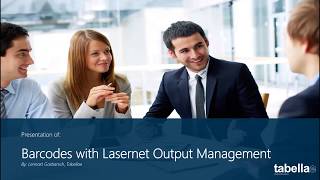 How to create a barcode with Lasernet Output Management [upl. by Hanson]