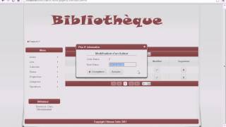 Gestion bibliotheque JSF SPRING HIBERNATE [upl. by Charlet18]