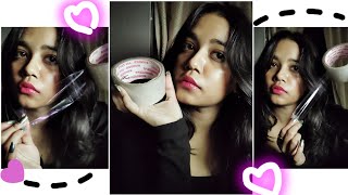 ASMR HINDI💜Putting Tape on Your Face 👀 DUCT TAPE ASMR [upl. by Roxane]