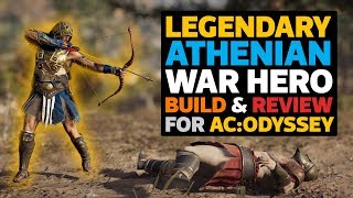 Legendary Athenian War Hero Build amp Review for AC Odyssey [upl. by Vanny]