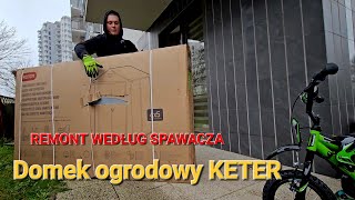 Domek narzędziowy Keter oraz materiały na podbudowę odc5 [upl. by Suiratnod741]