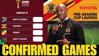 KAIZER CHIEFS CONFIRM ANOTHER TOURNAMENT  BAFANA BAFANA AFCON DRAWN [upl. by Orfurd]