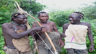 CRAZY BUSHMEN HUNTERS IN THE BUSH HADZABE TRIBE IN TANZANIA [upl. by Ella]