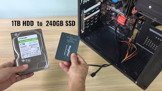 How to clone larger HDD to smaller SSD for free [upl. by Ranita]