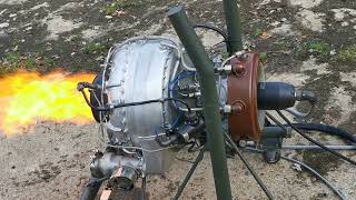 AI9 АИ9 Gas turbine APU Start and Run test 3 [upl. by Irotal]