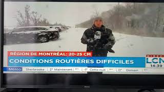 première tempête de neige Québec Janvier 2021 [upl. by Flemming]