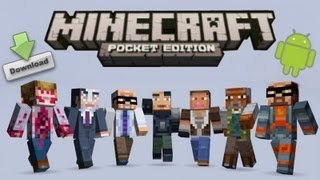 Tutorial  Skins in Minecraft Pocket Edition Android [upl. by Nyrhtac]