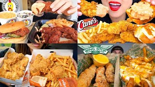 ASMR Crunchy Chicken tenders Mukbang Compilation  Fried Chicken asmr  Satisfying eating sounds [upl. by Samuela]