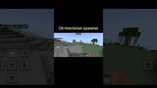 Minecraft Herobrine spawner like minecraft subscribe gaming short [upl. by Brandon]