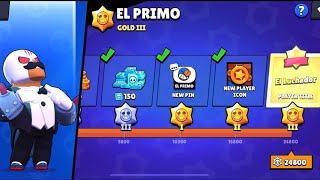 Brawl Stars  El Primo Mastery Full game play [upl. by Arodal]